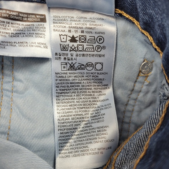 Levis 550 Relaxed Fit Tapered Leg Mens Blue Denim Jeans 36x32 005504886 - Picture 11 of 16